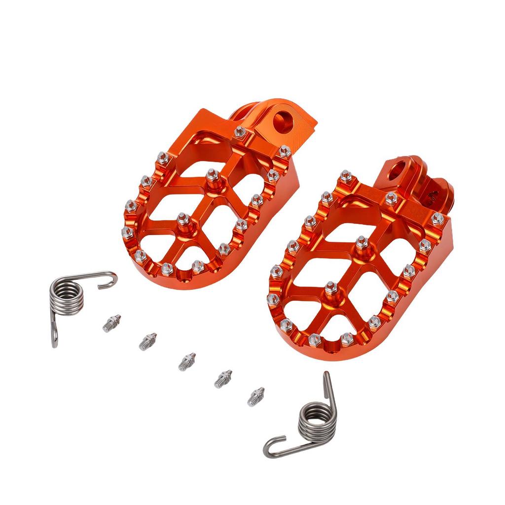 Orange Alloy Footpegs for 450SX-F EXC XC-G 2003-2015 Motorcycles