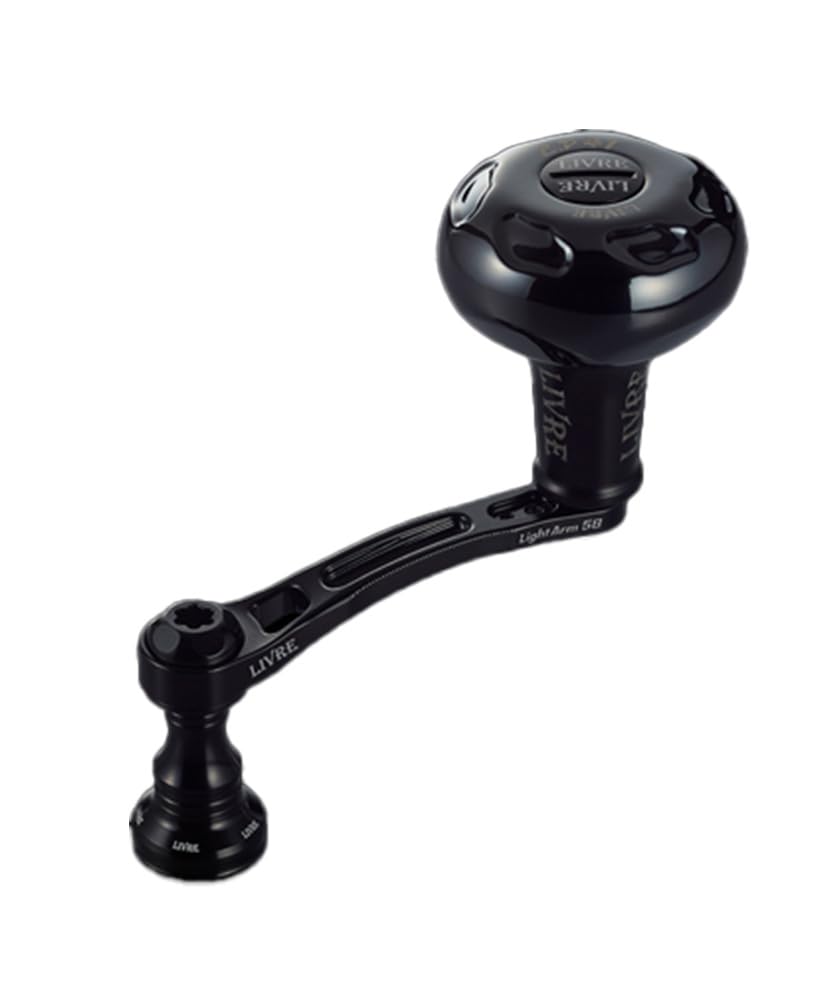 LIVRE 11673 LightArm 58 Серия B с ручкой PT35B для катушки Daiwa DS, все леворукие, Черный, LA58-KB35DL
