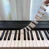 88 Key Full Size Piano Notes Guide Strip for Beginner Silicone Removable Reusable Piano Keyboard Note Labels No Sticky for Practices Learning MYY