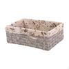 Desk Organizer Storage Basket for Home Office with Imitation Wicker Design