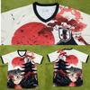 Japan Y3 National Team Edition Football Jersey Anime Print Short Sleeve Men Cycling Sports