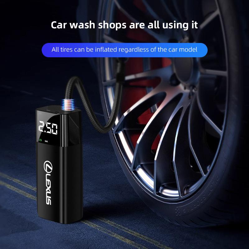 Car Air Pump Intelligent Digital Electric Tire Inflator Air Compressor Key For Lexus IS250 RX350 LX570 LX600 LX470 RX330 NX300GZ1