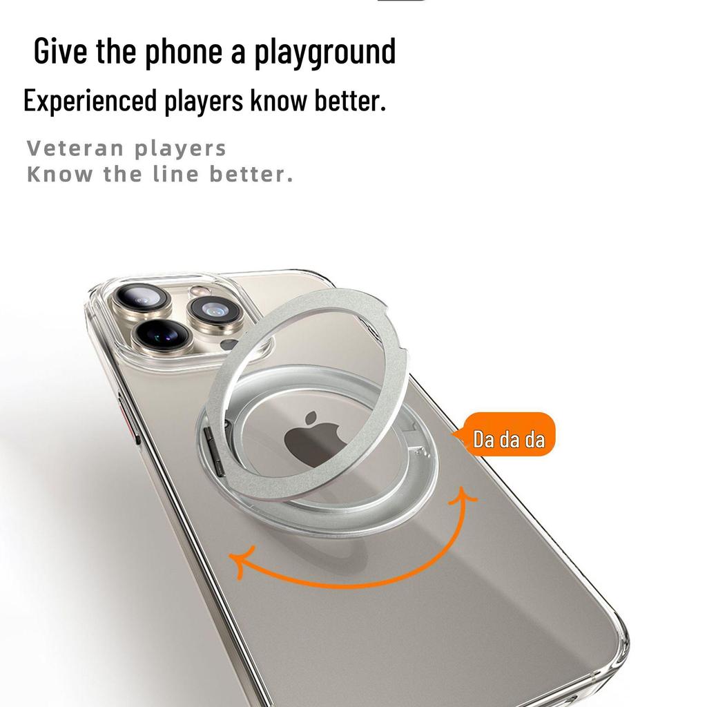 Вращающаяся на 360° магнитная подставка, противоударный чехол для iPhone 16 Pro Max