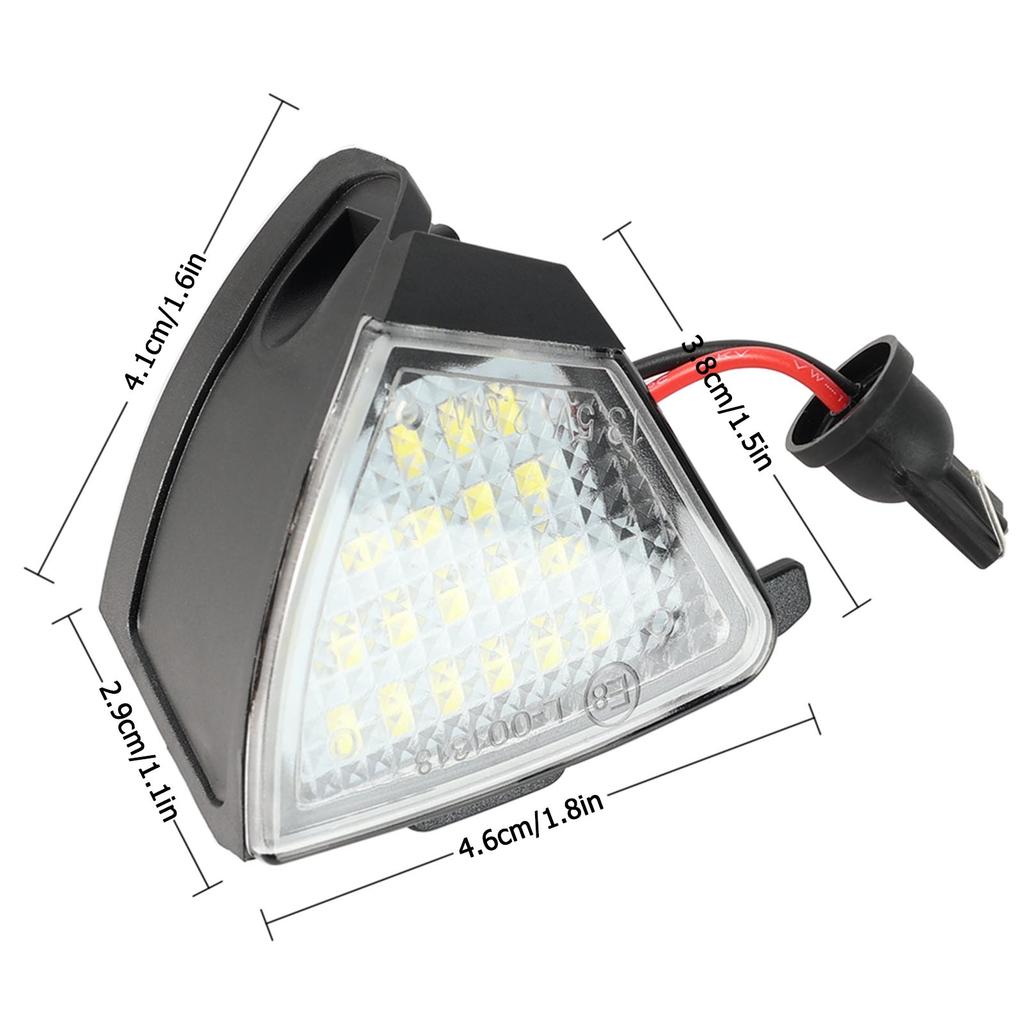 2X Canbus Error Free LED Under Side Mirror Puddle Lights For Volkswagen Eos 06-up Golf 5 Plus GTI MKV 06-09 Sharan MK2 7N 10-16