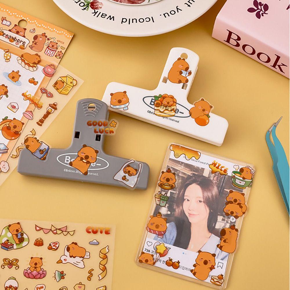 6шт CAPYBARA мультфильм наклейки водонепроницаемый самоклеящийся дневник журнал наклейка DIY этикетка наклейка для ноутбука гитара скрапбук