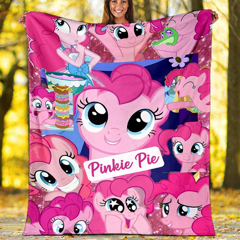 1pc My Little Pony2 Theme Blanket - Digital Print, Polyester, Cozy for All Seasons, Perfect for Outdoor, Camping, and Travel