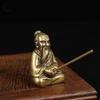 Антикварная бронза даосизм Лао-Цзы Лао-Цзы успокоить нервы статуя Чистая медь Будда статуэтки украшения благовония аксессуары для дома