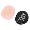 2pcs Pink Crystal Pocket Palm Stone Engraved Pattern Worry Stone  For Mindfulness