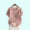 Ladies Plus Size Pullover Loose Shirt Women Casual Round Neck Print Blouses Summer Fashion Short Sleeve T-shirt