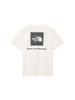 North Short Sleeve Cut and Sew Short Sleeve Bandana Square Logo Tee NT32446 White 2 L [The Face] T-Shirt