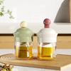 Practical 2-in-1 Oil Brush Bottle Oil Pot Sauce Vinegar Bottle Silicone Oil Brush Temperature Resistant Oil Bottle