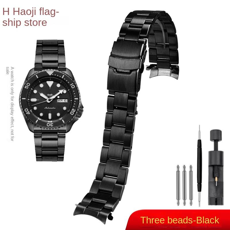 Металлический браслет из нержавеющей стали для часов Casio MDV106-1A, MDV-107, MTP-VD01, MDV-106 - 22 мм, регулируемый, с инструментами для установки