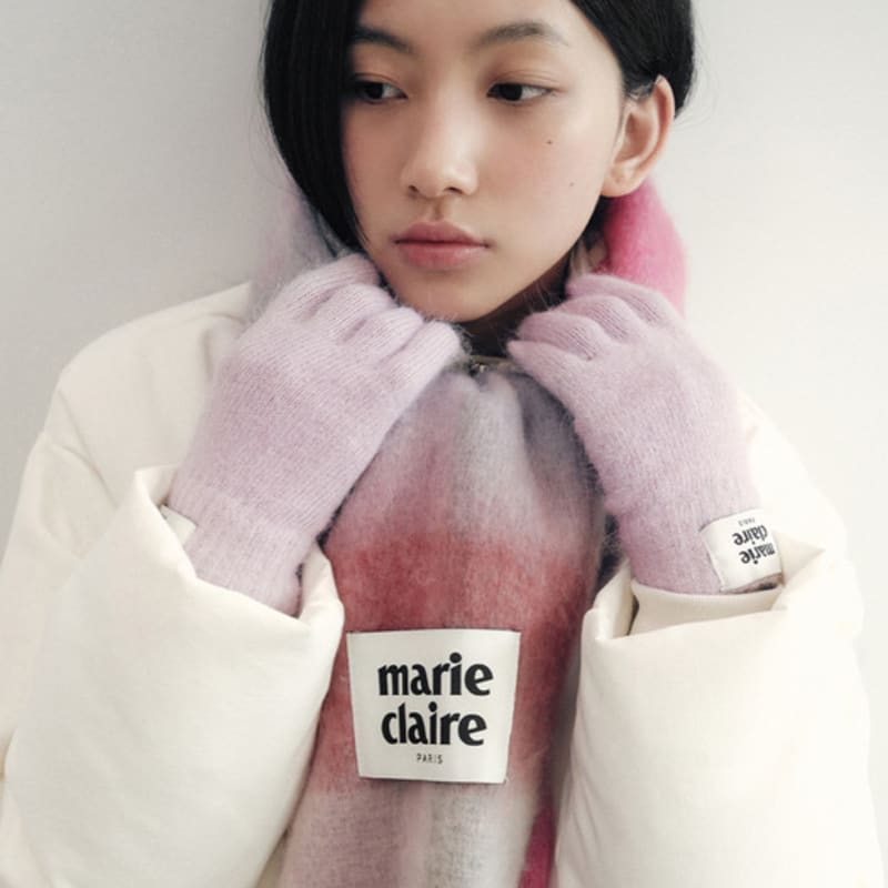 marieclaire angora soft gloves (MAEDAC04MPK)