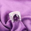 Natural Amethyst Gemstone 925 Sterling Silver Jewelry Handmade Women Gift Ring RR-22-13