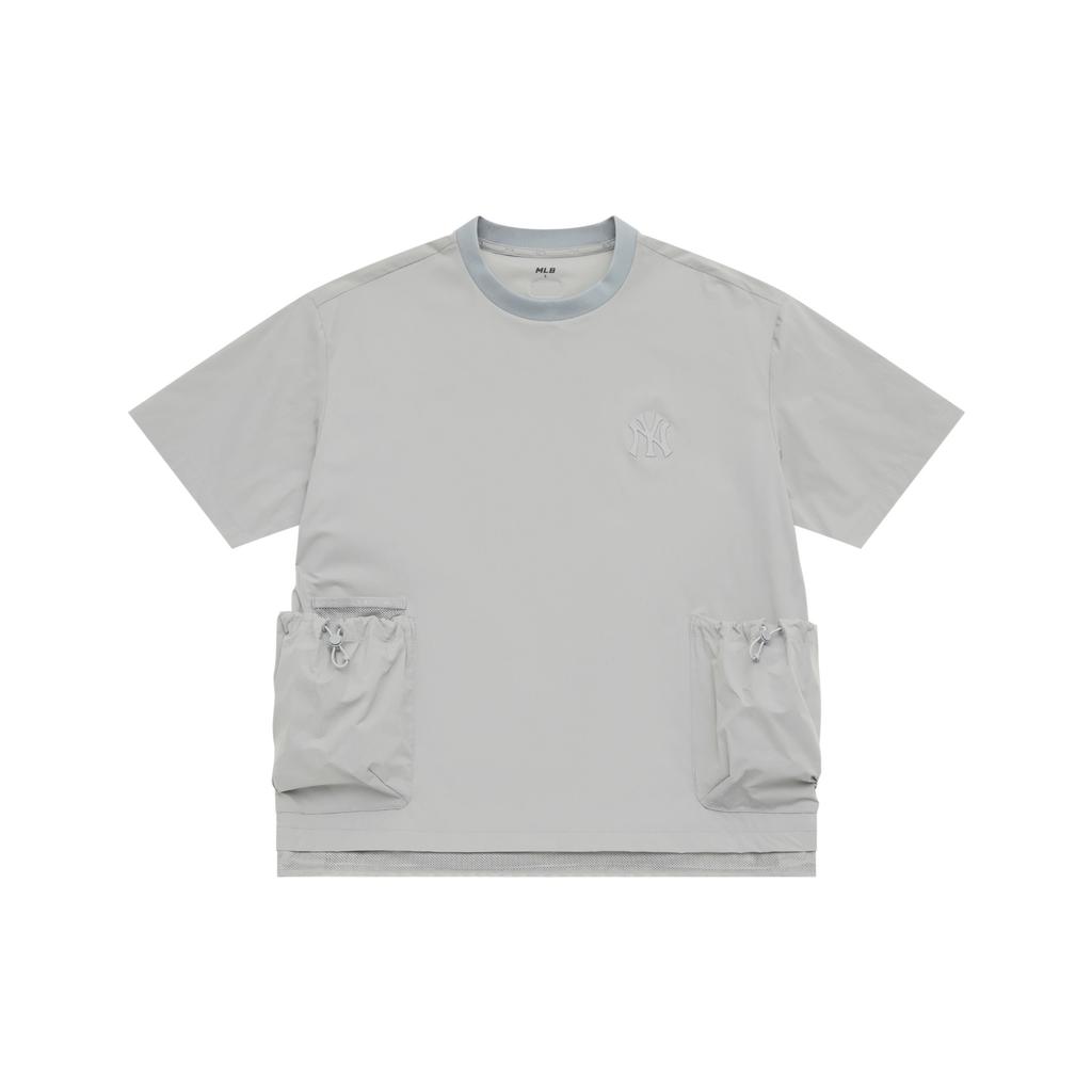 New MLB New York Yankees Basic Collection SS25 T Shirt Unisex Light Gray 3ARSB0553-50GRL