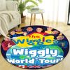 1pc The Wiggles1 Design Printed Area Round Carpet for Bedroom Living Room Home Decor Rugs Mat Non Slip Mat Rug for Bedside