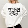 Anti Social Book Club Crewneck Sweatshirt Book Printed Lover Bookish Hoodie Pullover Women Fashion Sweatshirts Women's Clothing