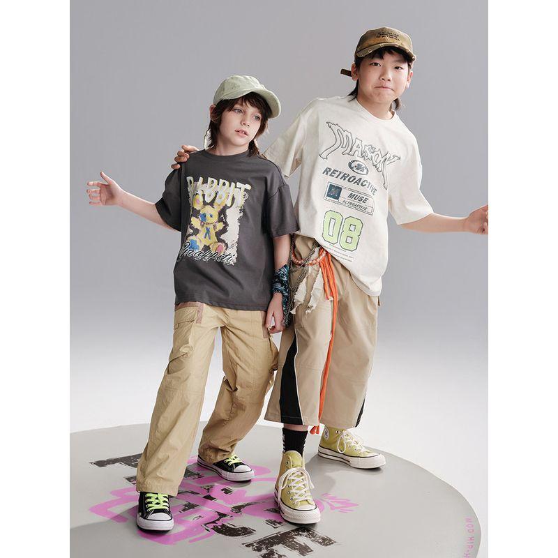 [Moisture-Absorbing and Quick-Drying] Mqd Kidsren's Short-Sleeved T-Shirt Summer New Clothing for Boys and Girls, Short-Sleeved Tops