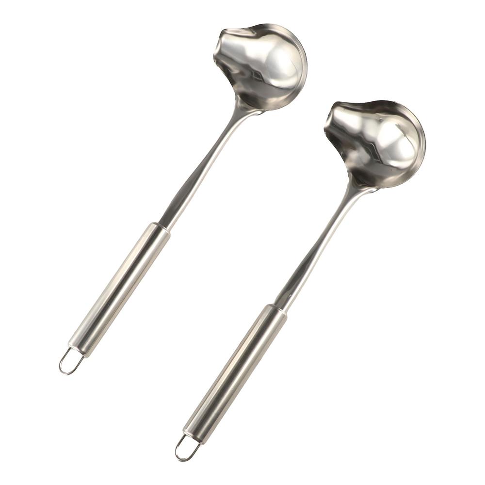 Creative Hot Pot Soup Spoon Stainless Steel Tableware Scoop Oil Spoons Kitchen