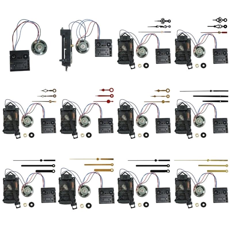 1 комплект, комплект для настенных часов, набор для ремонта часов, винтажные часы, сделай сам, кварцевый механизм, указатели, музыкальная шкатулка, вал 17 мм