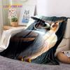3D Милые Сова Орел Птицы Мультяшные HD Мягкие Фланелевые Одеяла, Плед Удобное Одеяло для Пикника Кроватей Дома Спальни Детский Подарок