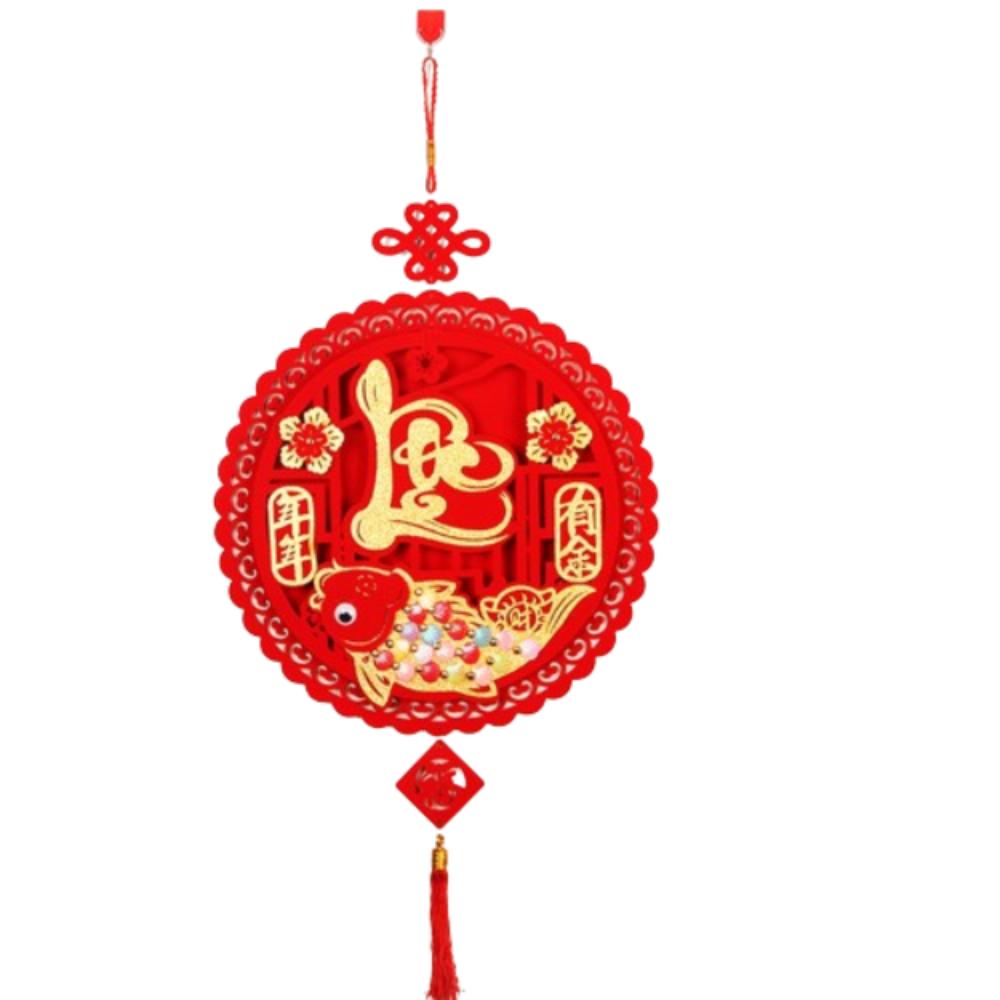 Red Vietnamese New Year Pendant Blessing Vietnam Lucky Ornament Home Decorations