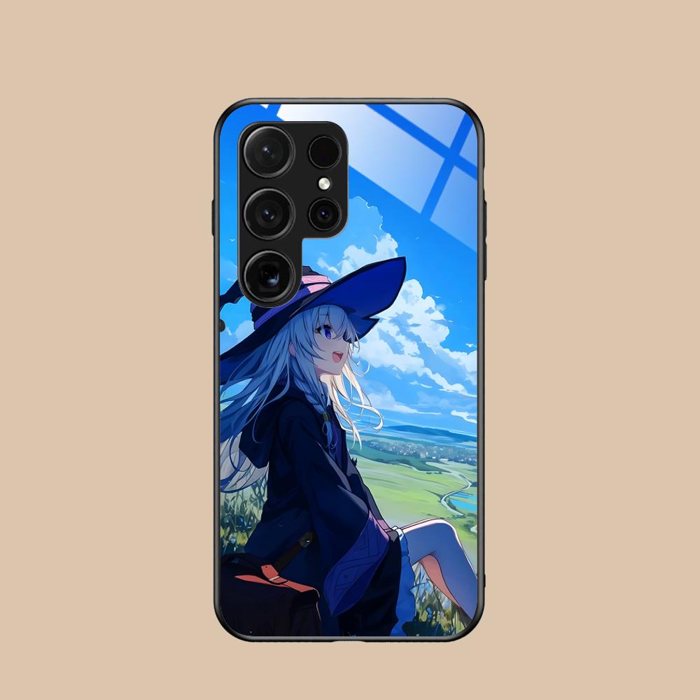 Чехол для мобильного телефона Wandering Witch Elaina из стекла для Samsung Galaxy A56 55 54 53 52 51 36 35 34 23 16 15 5G Цветная обложка