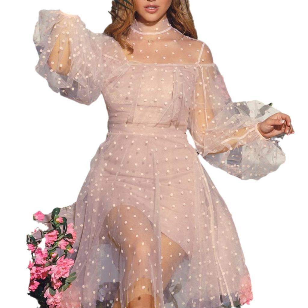 Атмосферное вечернее платье весна новое платье для банкета знаменитостей ежегодного собрания шампанское маленькое ароматное платье с длинным рукавом