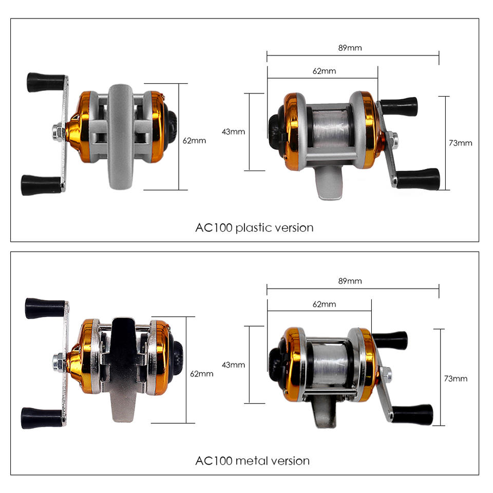 Мини Металлическая Безынерционная Катушка для Кастинга Приманки, Катушка для Зимней Рыбалки, Рыболовная Водяная Катушка, Роликовая Катушка для Кастинга, Спиннинговая Рыболовная Катушка с Леской