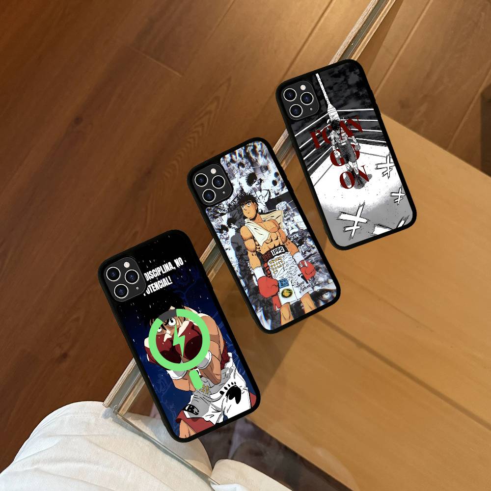 Hajime No Ippo Anime Magnetic Wireless Phone Case For IPhone 17 16 15 14 13 12 11 Pro Max Plus Mag Phone Cover