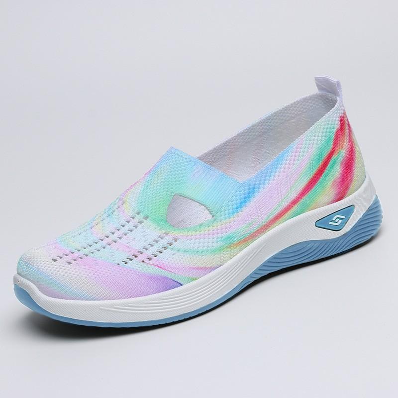 Fashion Women's 2024 Autumn New Color Blocked Fashionable Flat Casual Sports Shoes with Soft Sole and Anti Slip Properties