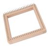 Mini Square Knitting Tool with Hooks Wooden Crochet Board for Weaving Mat Hairband Blanket Sock