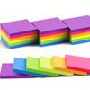 6 Pcs Fluorescent color Sticky Note Note Pads Stickers Planner Sticker Notepad Memo pad School Office Supplies