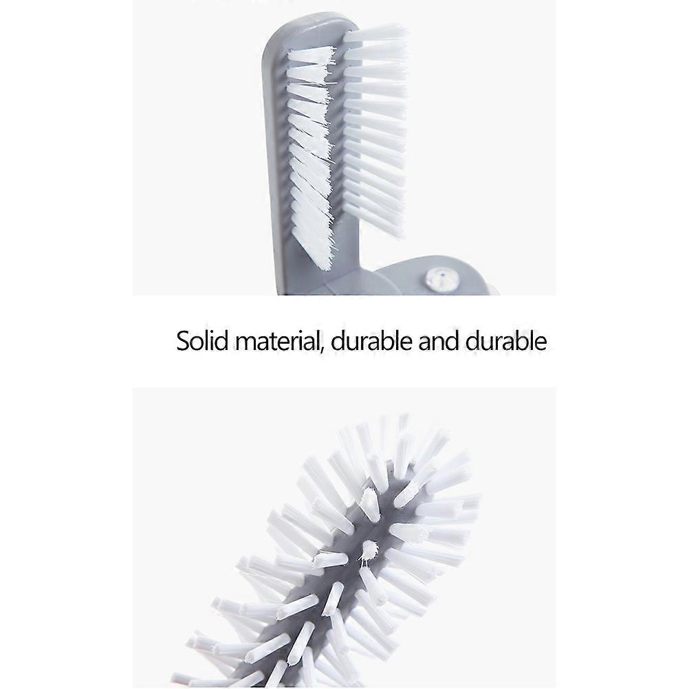 Versatile Glassware Cleaner With Double Sided Bristle Brush For Efficient 360 Degree Cleaning, Cup And Bottle Brush With Suction Cup Installation