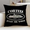 Street CCorteizS Cushion Cover Breathable and skinfriendly linen pillowcase square removable and washable cushion