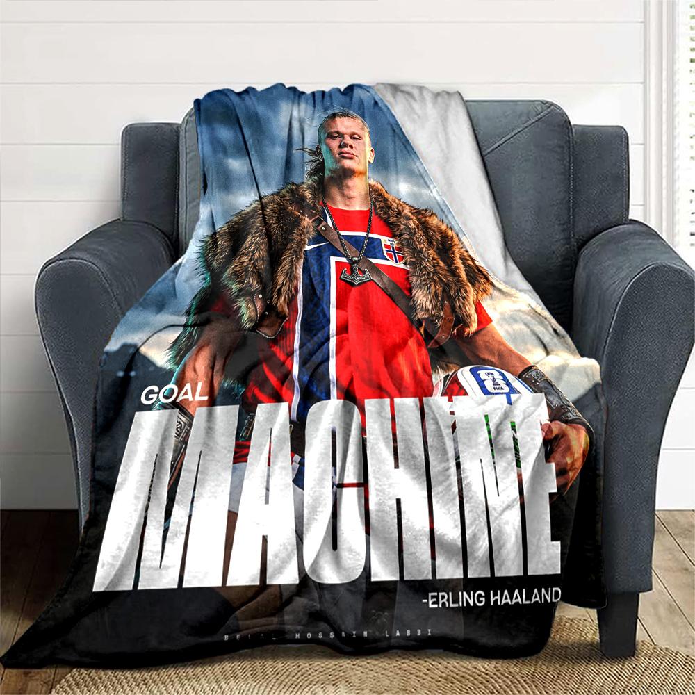 Haaland Blanket Warmthful Decor Great for Office Picnics Sofa for All Occasions Warmthful Decor Birthday Christmas Gift Blanket