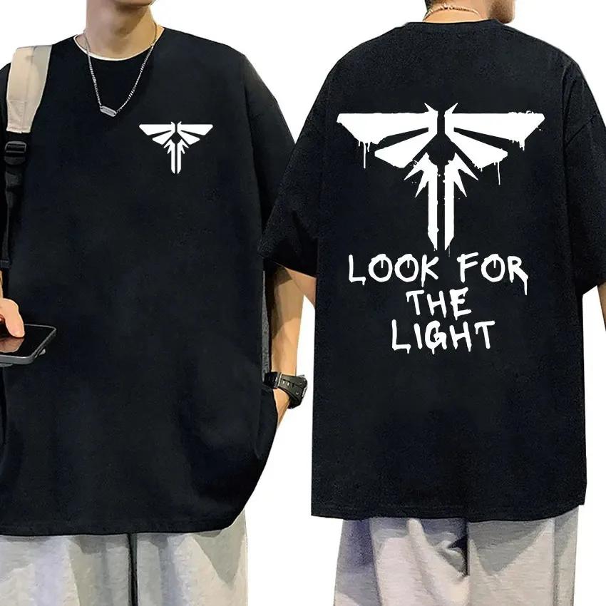 Футболка с рисунком «Одни из нас» Look for The Light Firefly, мужская мода, хлопковые футболки с коротким рукавом, одежда, футболка большого размера