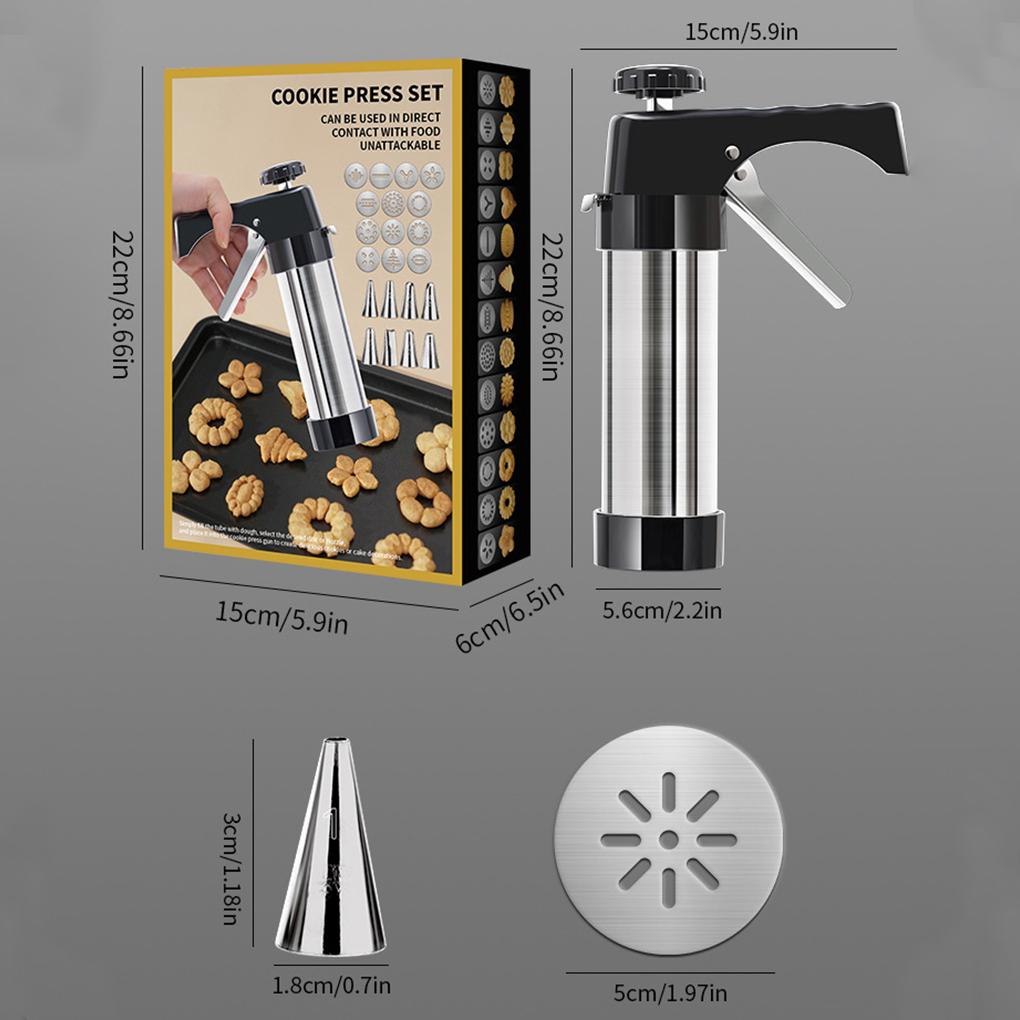 Cookie Maker For Baking With Food-Grade Stainless Steel Electric Cookie Press Gun Cookie Presses