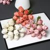 Artificial 12-Head Rose Bouquet for Bridal, Valentine's, Home Decor, Table Centerpiece, or Photography Props.
