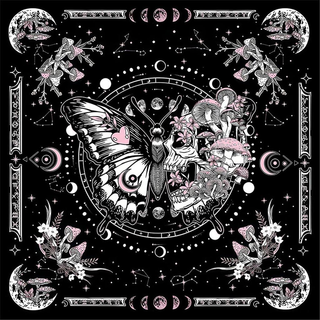 Square Flannelette Tarot Altar Cloth Board Game Pad Astrological Oracles Pad Table Cover Card Mat Divinations Tablecloth