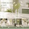 Ribbed Design Flower Vase Unbreakable Plastic Flower Arrangement Cylinder Vases  Home Decoration