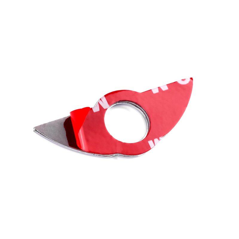 Premium Car Door Lock Knob Covers - 2Pcs Emblem Ring Decor for MINI Cooper R55 R56 R57 Cabrio Cooper Cabrio Interior