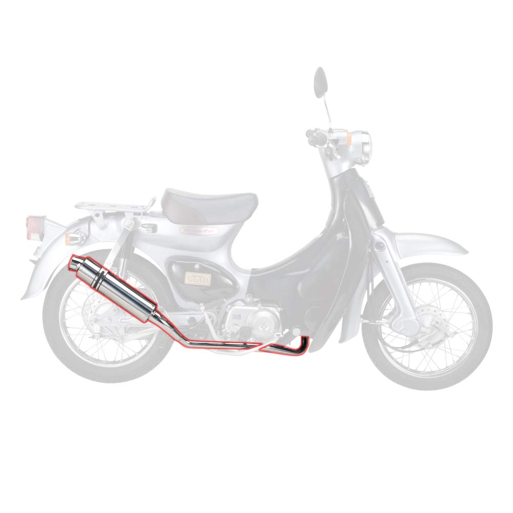 Nankai Power Comp Глушитель Тип Полностью из нержавеющей стали для Honda Cub не 1, Сталь, CM-01 Cub/Little (Транспортное средство в комплекте)