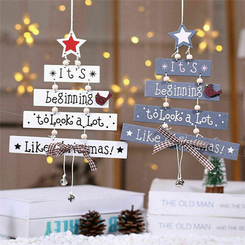 High Quality Christmas Wooden Pendant Decor For Stylish Living Room Accents