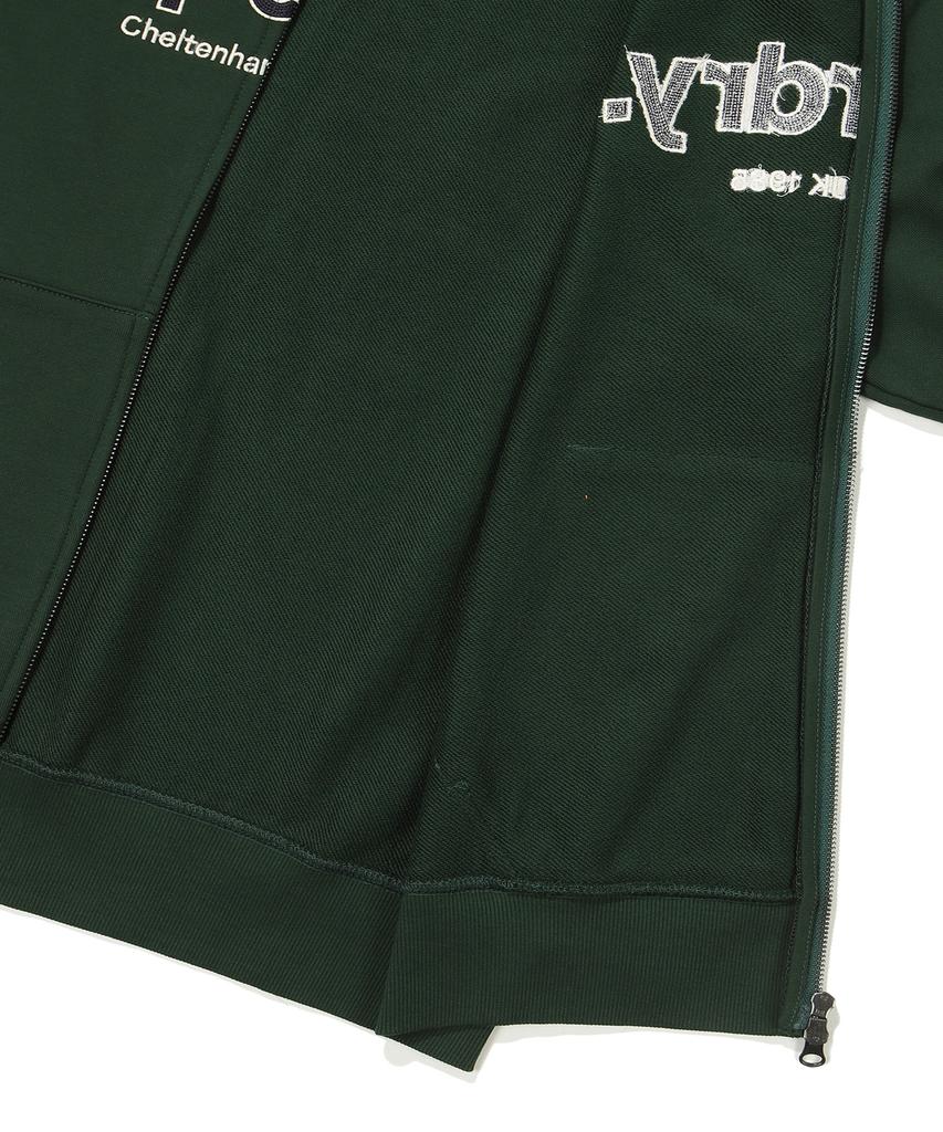 Худи Superdry Core с большим логотипом и двухсторонней молнией, цвет Хаки
