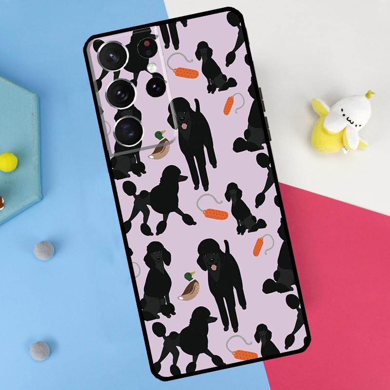Poodle Dog Cartoon Back Case For Samsung Galaxy S26 S25 S24 S21 S22 S23 Ultra S10 Plus S20 FE S25 FE Soft Cover