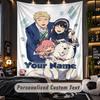 Personalized Wall Tapestry,Spy × Family Custom Printed Name, Fabric Wall Art For Indoor Room Backdrop