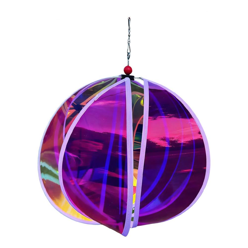 Luminous Film Hot Air Balloon Wind Spinner Bright Film Colorful Design Luminous Windmill Dazzling Wind Transparent Material