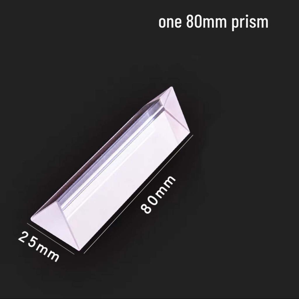 Rainbow Optical Glass Prism for Photography and Physics Experiments - Large & Small Sizes