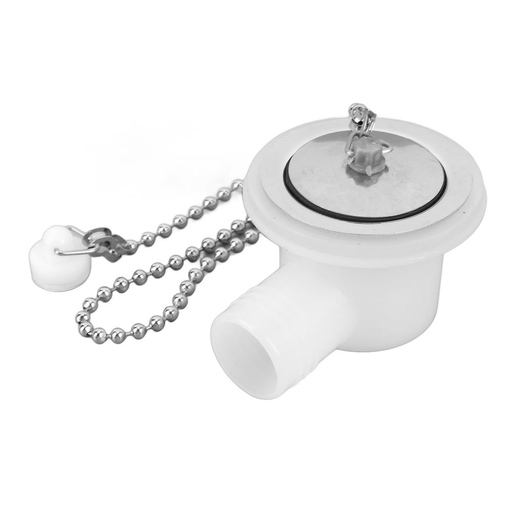 RV Sink Drain Connector Right Angle Stainless Steel Strong Sealing Space Saving Drain Pipe Hose